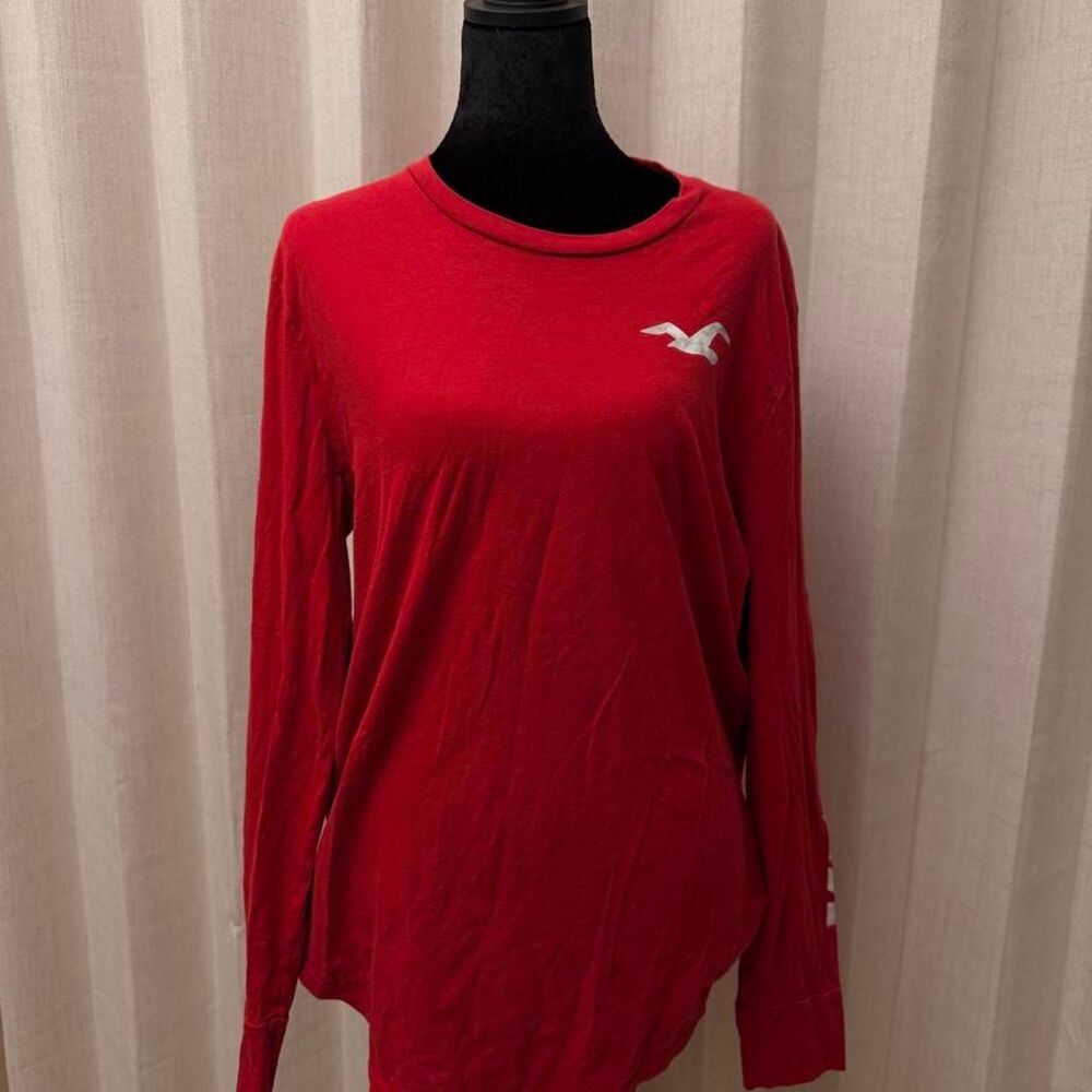Hollister-co Men's Red Shirt